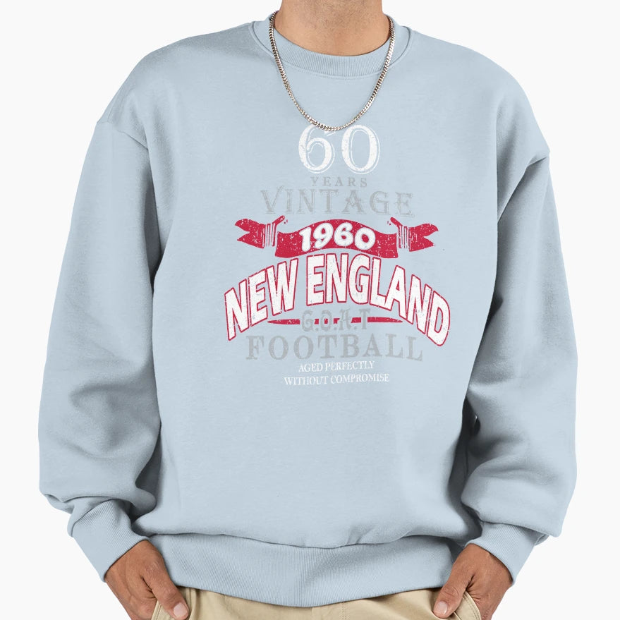 New England Pro Football 60 Year Sweatshirt - Casual Everyday Wear Unisex - T-Shirt, Sweatshirt, Hoodie