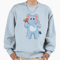 Elephant American Football Sweatshirt - Unique Graphic Men Women - T-Shirt, Sweatshirt, Hoodie