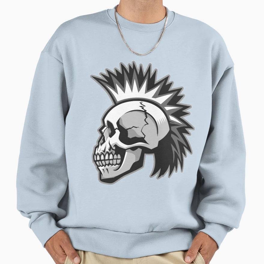 Punk Skull Sweatshirt - Novelty Apparel Men Women - T-Shirt, Sweatshirt, Hoodie