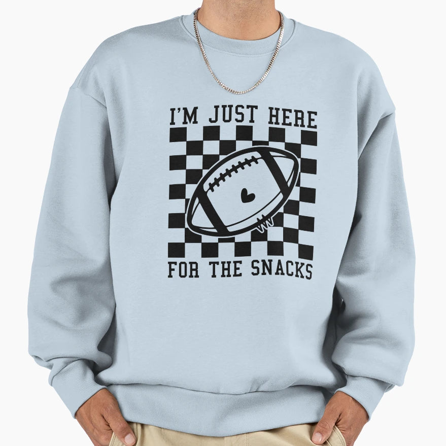 Superbowl Halftime Snacks Funny Sweatshirt - Novelty Apparel Unisex - T-Shirt, Sweatshirt, Hoodie