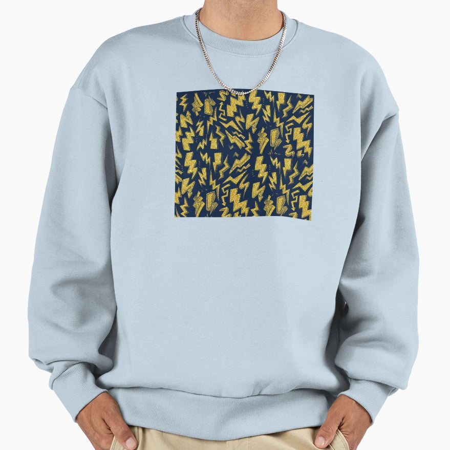 Lightning Pattern Sweatshirt - Trendy Graphic Unisex - T-Shirt, Sweatshirt, Hoodie