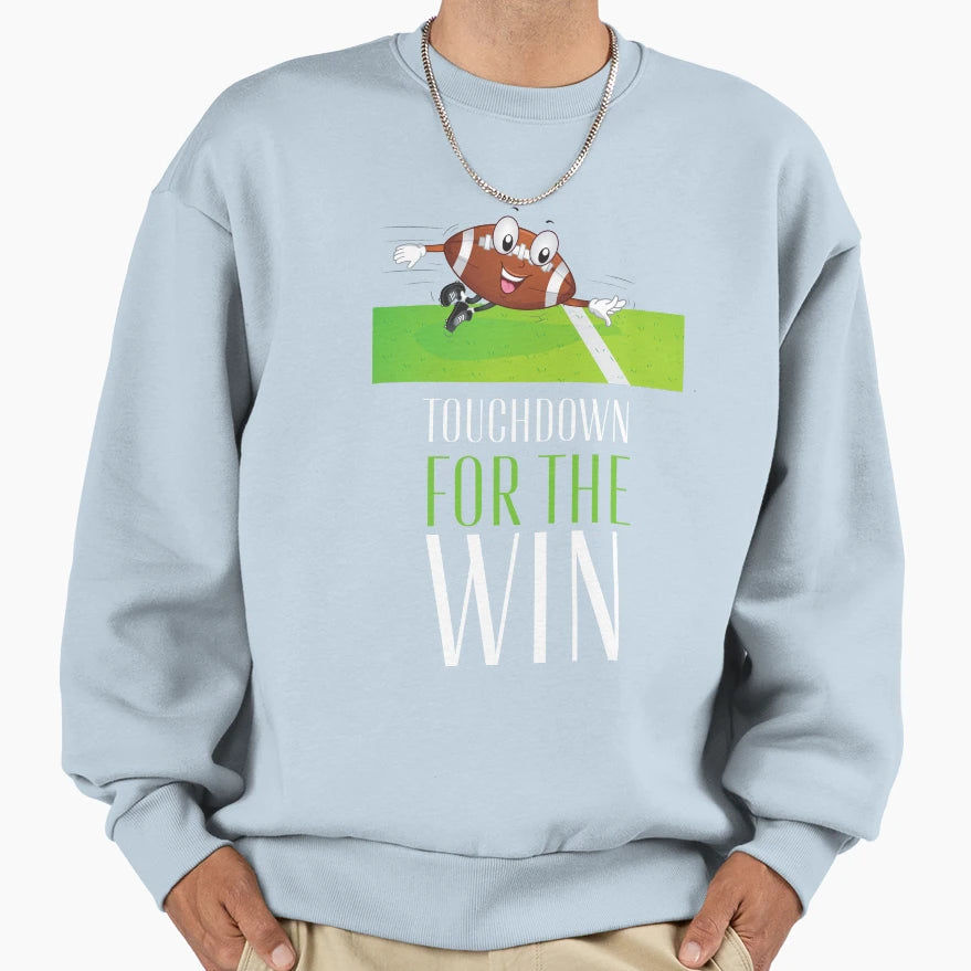 43 Touchdown Win Black Sweatshirt - Trendy Graphic for Adults - T-Shirt, Sweatshirt, Hoodie