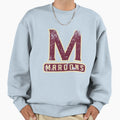 Maroons Primary Color Logo Distressed Sweatshirt - Graphic Print for Adults - T-Shirt, Sweatshirt, Hoodie