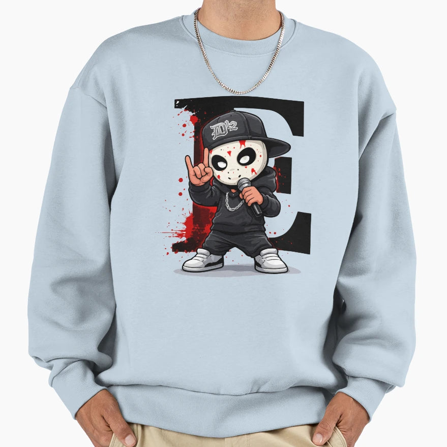 Eminem Shady E Silent Rock Sweatshirt - Custom Art Print for Adults - T-Shirt, Sweatshirt, Hoodie