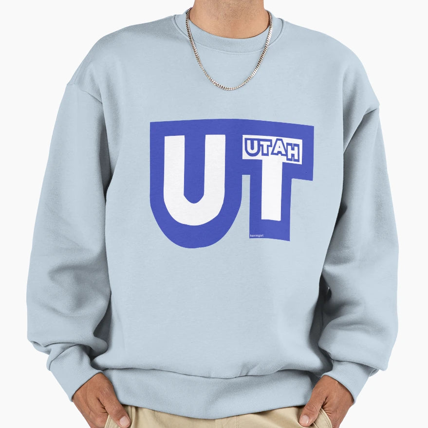 Abbreviated Utah Sweatshirt - Casual Everyday Wear Men Women - T-Shirt, Sweatshirt, Hoodie