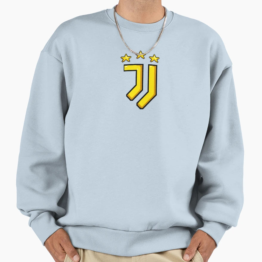 Juventus Pixel Art Sweatshirt - Aesthetic Graphic Unisex - T-Shirt, Sweatshirt, Hoodie