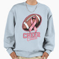 Football Cheer Coach Ribbon Breast Sweatshirt - Novelty Apparel Men Women - T-Shirt, Sweatshirt, Hoodie