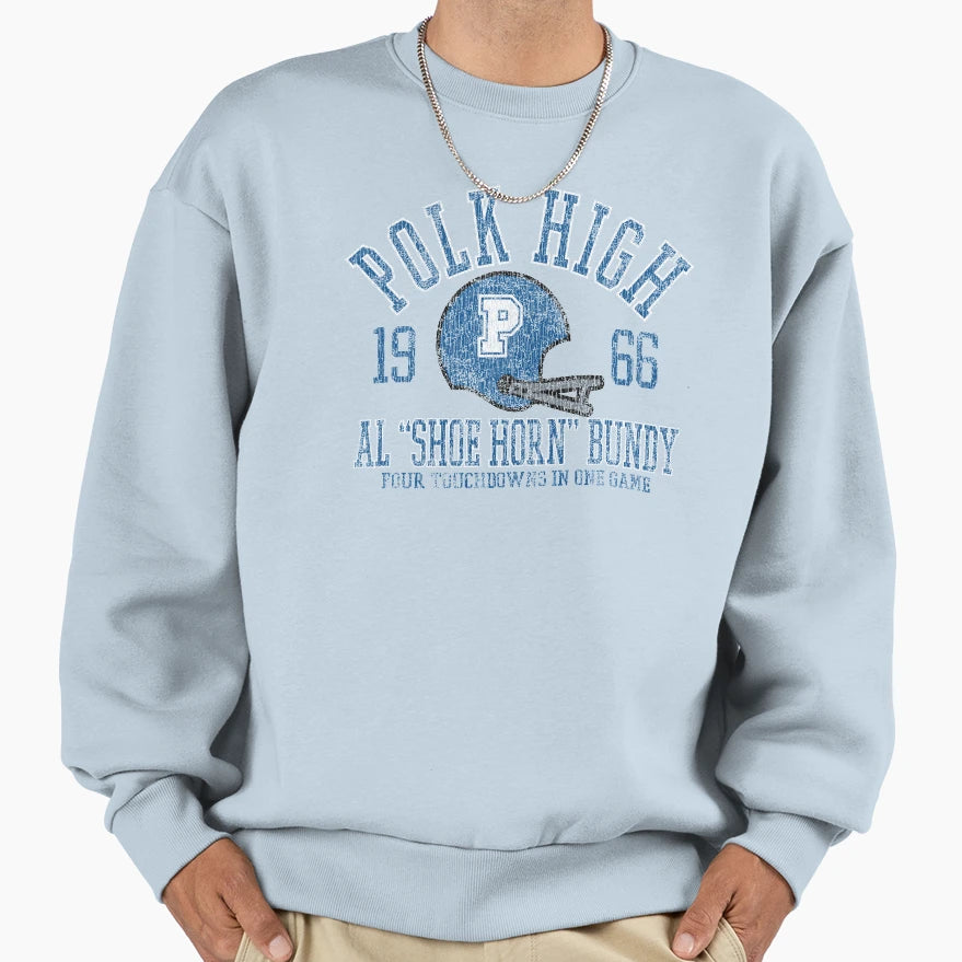 1966 Polk High Football Mvp Sweatshirt - Casual Everyday Wear Men Women - T-Shirt, Sweatshirt, Hoodie