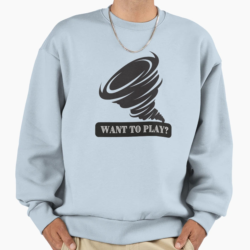 Hurricane Lets People Know You Sweatshirt - Aesthetic Graphic Men Women - T-Shirt, Sweatshirt, Hoodie