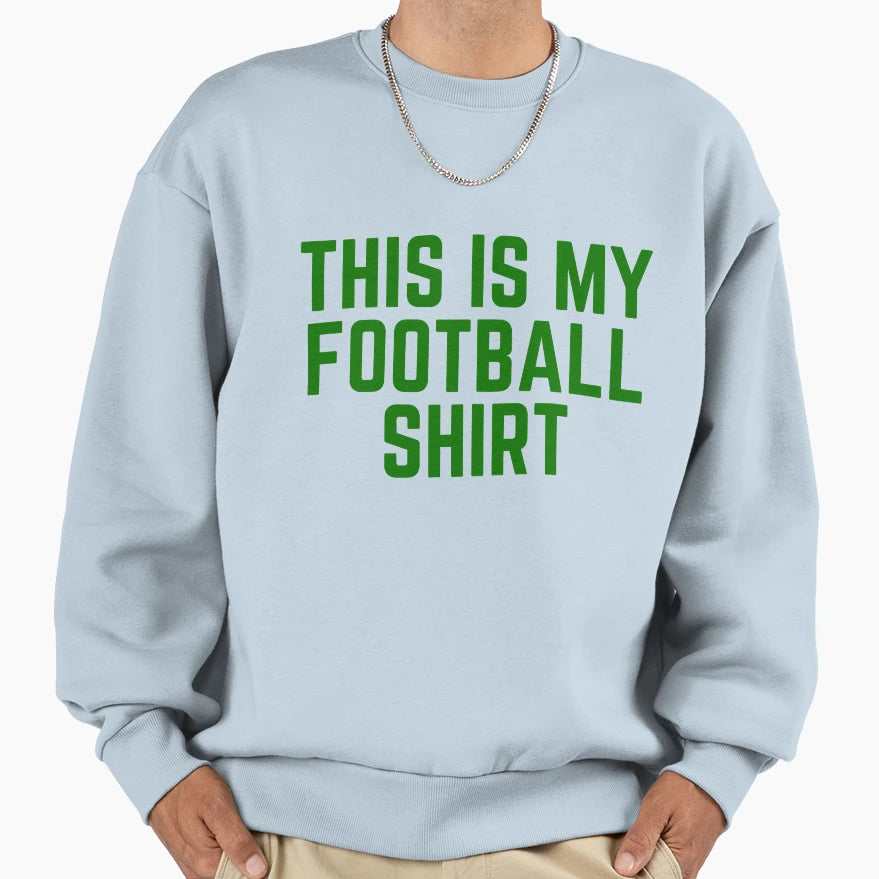 Football Team Colors Green Game Day Sweatshirt - Trendy Graphic Men Women - T-Shirt, Sweatshirt, Hoodie