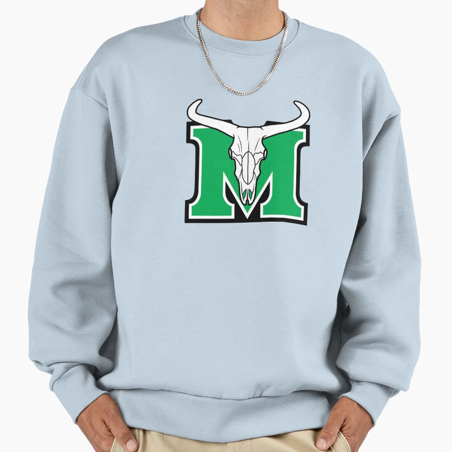 Buffalo Skull Logo Sweatshirt - Fun Novelty Design for Adults - T-Shirt, Sweatshirt, Hoodie