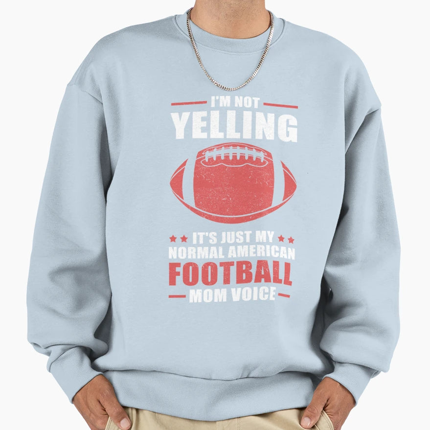 American Football Yelling T-Shirt - Aesthetic Graphic for Adults - T-Shirt, Sweatshirt, Hoodie