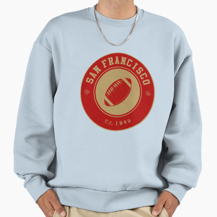 San Francisco Football Logo Red Sweatshirt - Minimalist Print Unisex - T-Shirt, Sweatshirt, Hoodie