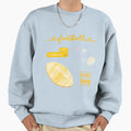 Yellow Watercolor Football Pack Sweatshirt - Minimalist Print for Adults - T-Shirt, Sweatshirt, Hoodie