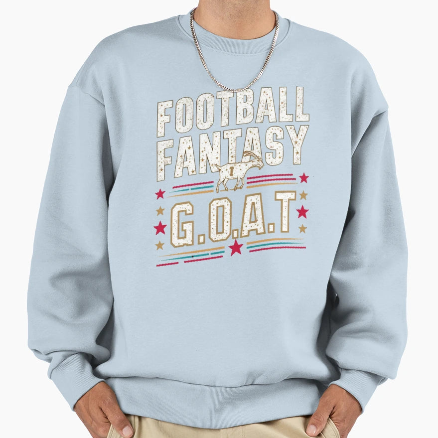 Football Fantasy Goat Sweatshirt - Streetwear Style for Adults - T-Shirt, Sweatshirt, Hoodie
