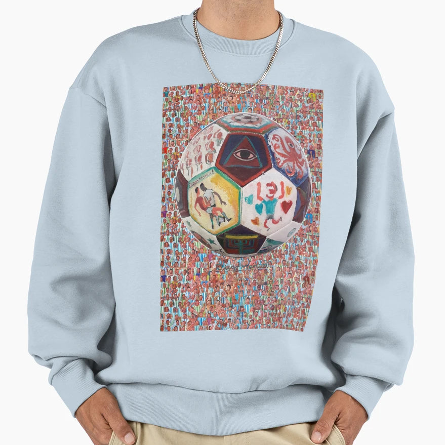 Pop Collage Soccer Sweatshirt - Trendy Graphic for Adults - T-Shirt, Sweatshirt, Hoodie