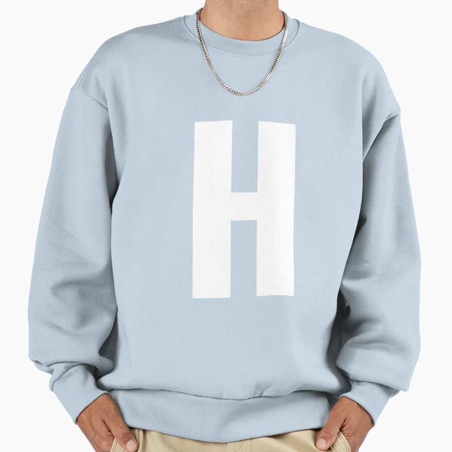 H Letter Abc Letter H Sweatshirt - Unique Graphic Men Women - T-Shirt, Sweatshirt, Hoodie