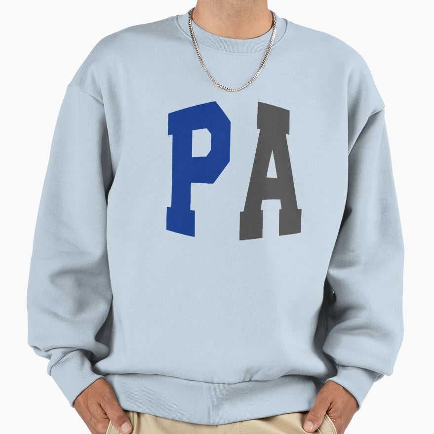 Pennsylvania State Abbreviation Sweatshirt - Novelty Apparel for Adults - T-Shirt, Sweatshirt, Hoodie