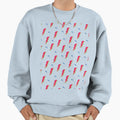 Rainbow Lightning White Sweatshirt - Unique Graphic Men Women - T-Shirt, Sweatshirt, Hoodie