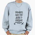 Sundays Are Jesus And Football Fall Sweatshirt - Novelty Apparel Unisex - T-Shirt, Sweatshirt, Hoodie
