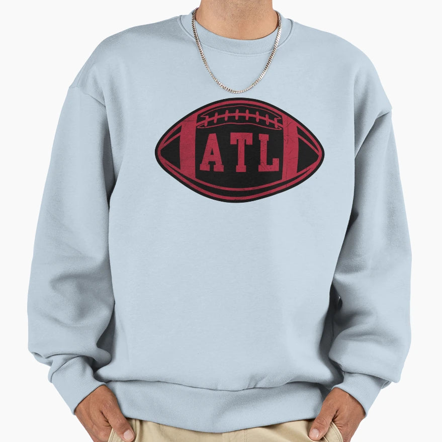 Atlanta Throwback Football Sweatshirt - Streetwear Style for Adults - T-Shirt, Sweatshirt, Hoodie