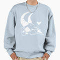 074 Gazelle Skull Filled White Sweatshirt - Casual Everyday Wear Unisex - T-Shirt, Sweatshirt, Hoodie
