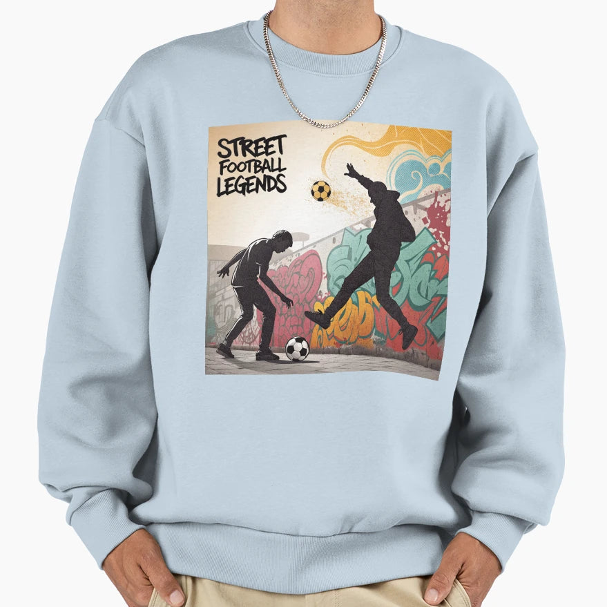 Street Football Legends Urban Soccer Sweatshirt - Aesthetic Graphic Unisex - T-Shirt, Sweatshirt, Hoodie