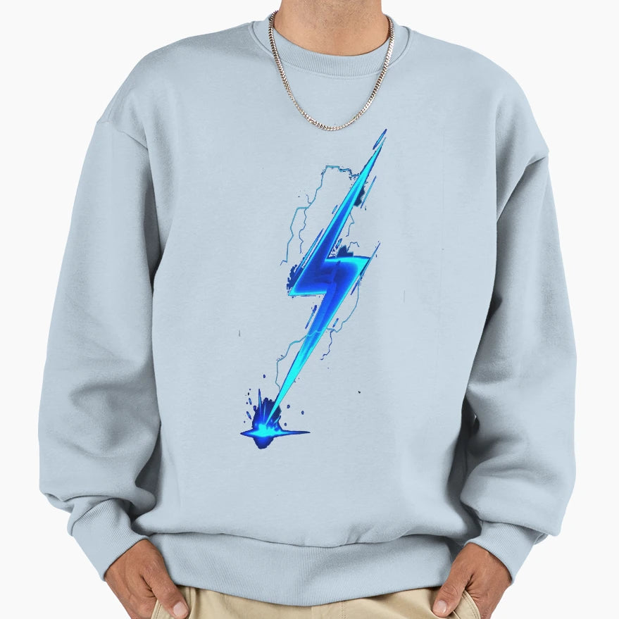 Lightning Bolt Sweatshirt - Minimalist Print Men Women - T-Shirt, Sweatshirt, Hoodie