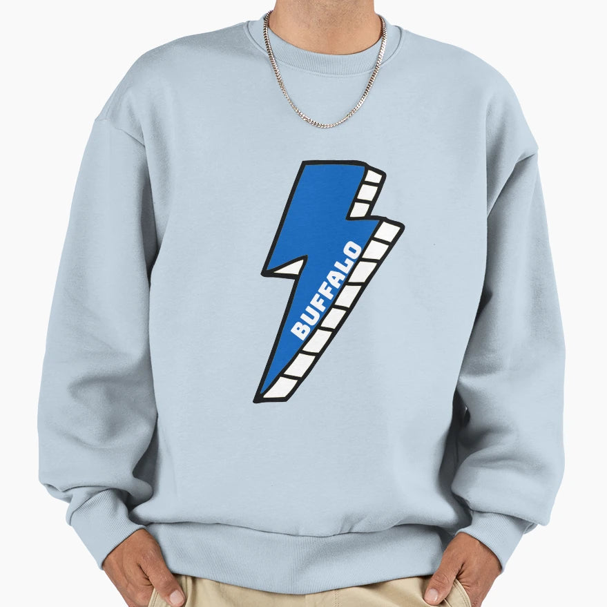 University Buffalo Lightning Bolt Sweatshirt - Trendy Graphic for Adults - T-Shirt, Sweatshirt, Hoodie