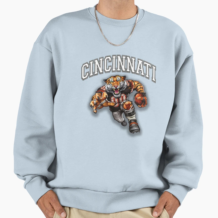 Cincinnati Football Sweatshirt - Novelty Apparel Unisex - T-Shirt, Sweatshirt, Hoodie