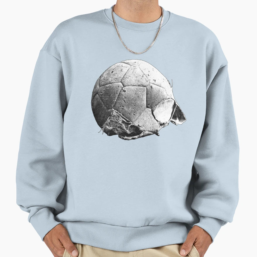 Severely Damaged Deflated Soccer Sweatshirt - Streetwear Style for Adults - T-Shirt, Sweatshirt, Hoodie