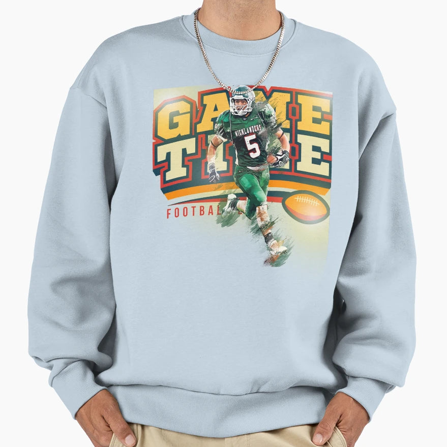 Game Time Football Sweatshirt - Unique Graphic Men Women - T-Shirt, Sweatshirt, Hoodie