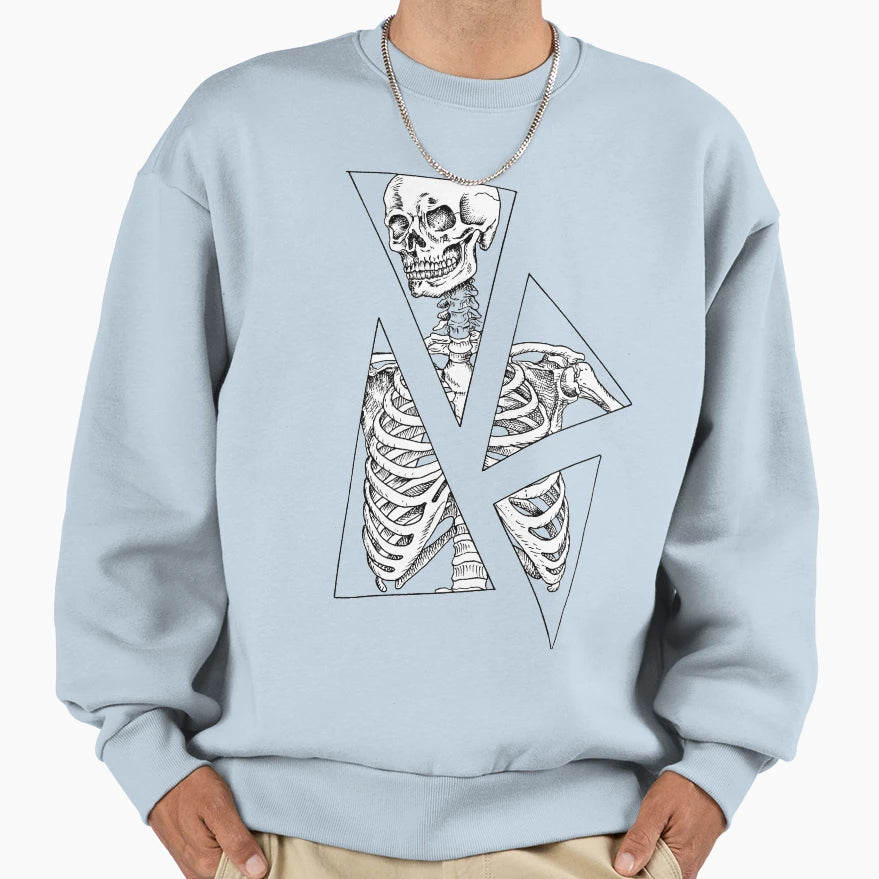 Skeleton Puzzle Black Sweatshirt - Streetwear Style Men Women - T-Shirt, Sweatshirt, Hoodie