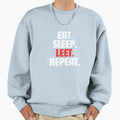 Eat Sleep Leet Repeat Sweatshirt - Custom Art Print Men Women - T-Shirt, Sweatshirt, Hoodie