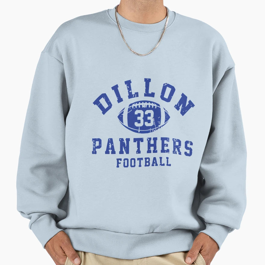 Dillon 33 Panthers Football Sweatshirt - Custom Art Print Unisex - T-Shirt, Sweatshirt, Hoodie
