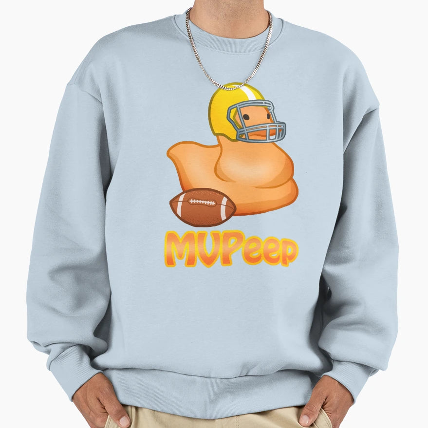 Nfl Football Peeps Orange Sweatshirt - Novelty Apparel for Adults - T-Shirt, Sweatshirt, Hoodie
