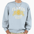 Flames Hockey Sweatshirt - Custom Art Print Men Women - T-Shirt, Sweatshirt, Hoodie