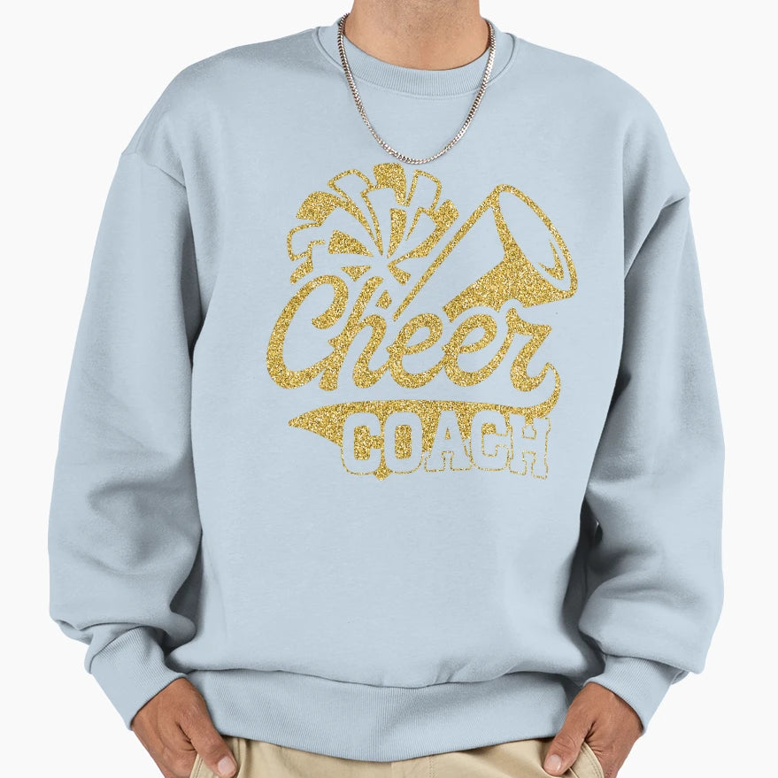 Cheer Coach Biggest Fan Sweatshirt - Aesthetic Graphic for Adults - T-Shirt, Sweatshirt, Hoodie