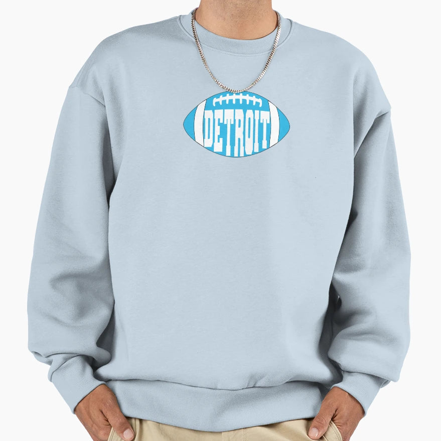 Detroit Football Sweatshirt - Graphic Print for Adults - T-Shirt, Sweatshirt, Hoodie