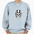 Skull Helmet Crossbones Adventure Sweatshirt - Graphic Print Unisex - T-Shirt, Sweatshirt, Hoodie
