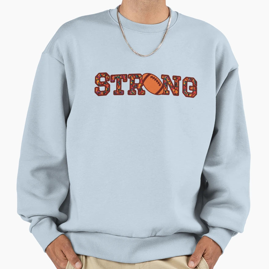 Strong Maroon And Orange 2 Sweatshirt - Unique Graphic Unisex - T-Shirt, Sweatshirt, Hoodie
