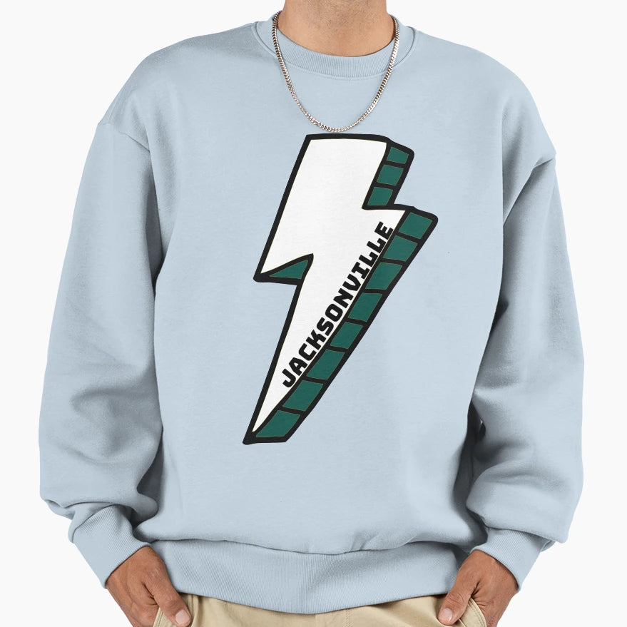 Jacksonville University Lightning Sweatshirt - Novelty Apparel for Adults - T-Shirt, Sweatshirt, Hoodie