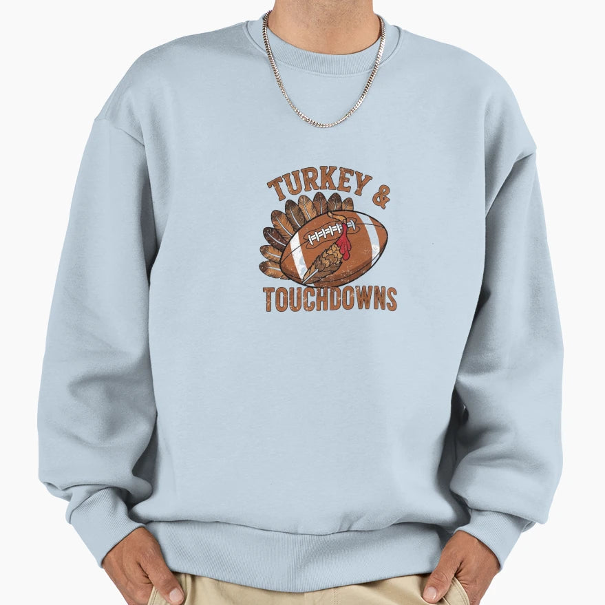 Funny Football Turkey Feather T-Shirt - Casual Everyday Wear Men Women - T-Shirt, Sweatshirt, Hoodie