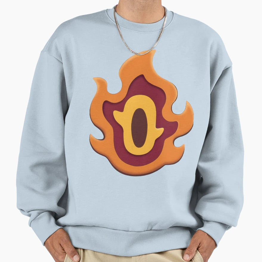 Flame Pillars Sign Sweatshirt - Unique Graphic for Adults - T-Shirt, Sweatshirt, Hoodie