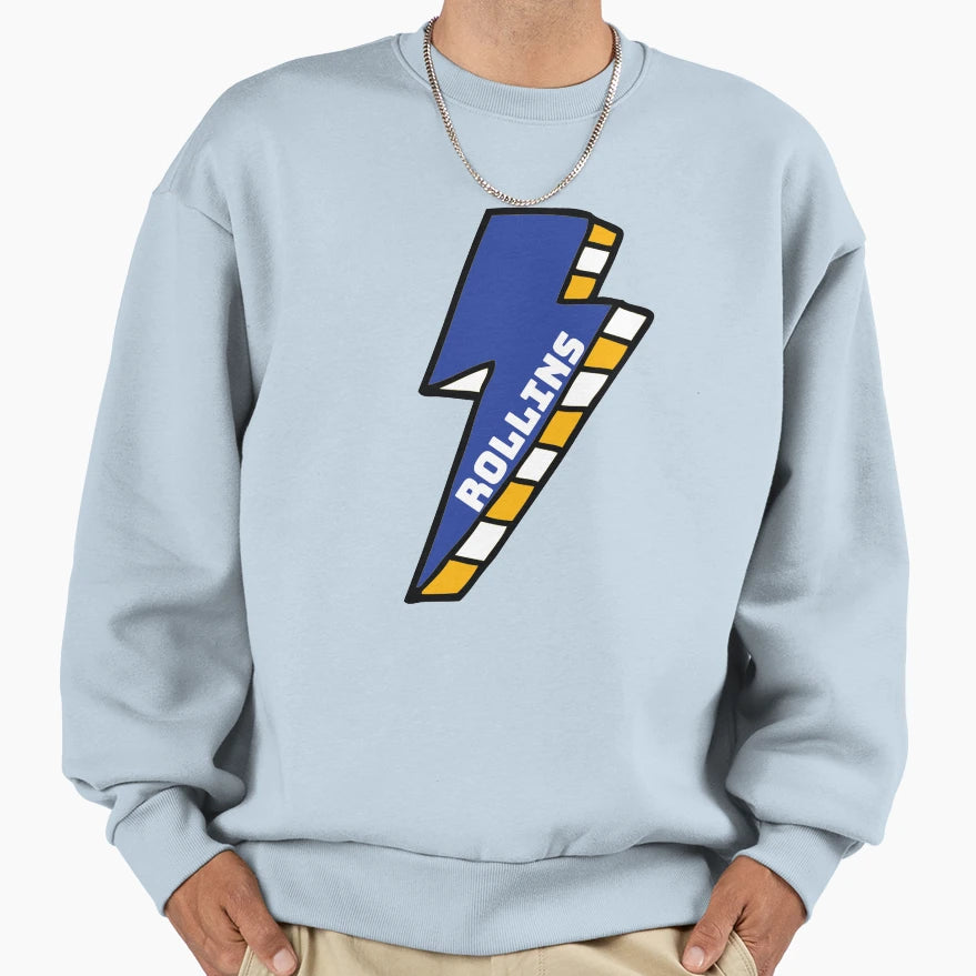 Rollins College Lightning Bolt Sweatshirt - Aesthetic Graphic Men Women - T-Shirt, Sweatshirt, Hoodie