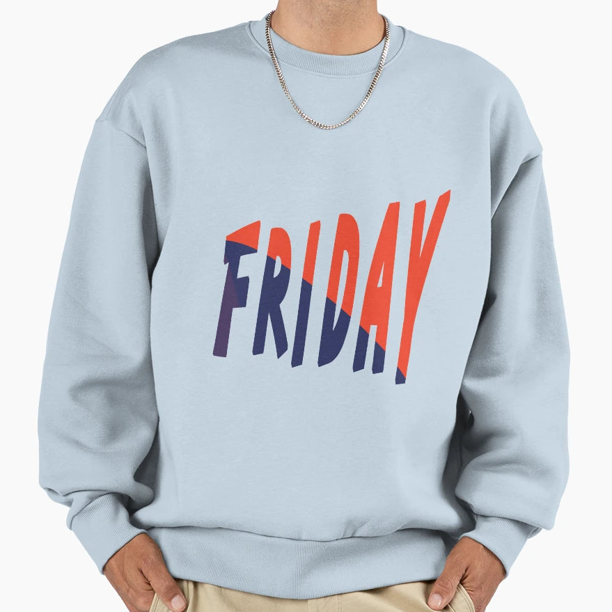 Friday Pop Art Sweatshirt - Fun Novelty Design for Adults - T-Shirt, Sweatshirt, Hoodie