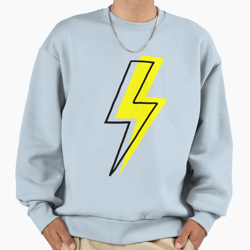 Bolt Out Yellow Sweatshirt - Fun Novelty Design for Adults - T-Shirt, Sweatshirt, Hoodie