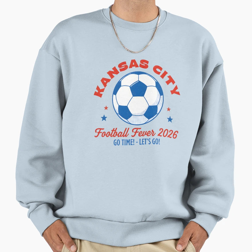 Kansas City Kansas 2026 Football Sweatshirt - Minimalist Print for Adults - T-Shirt, Sweatshirt, Hoodie