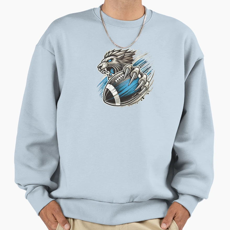 Fierce Football Lion Claw Sweatshirt - Casual Everyday Wear for Adults - T-Shirt, Sweatshirt, Hoodie