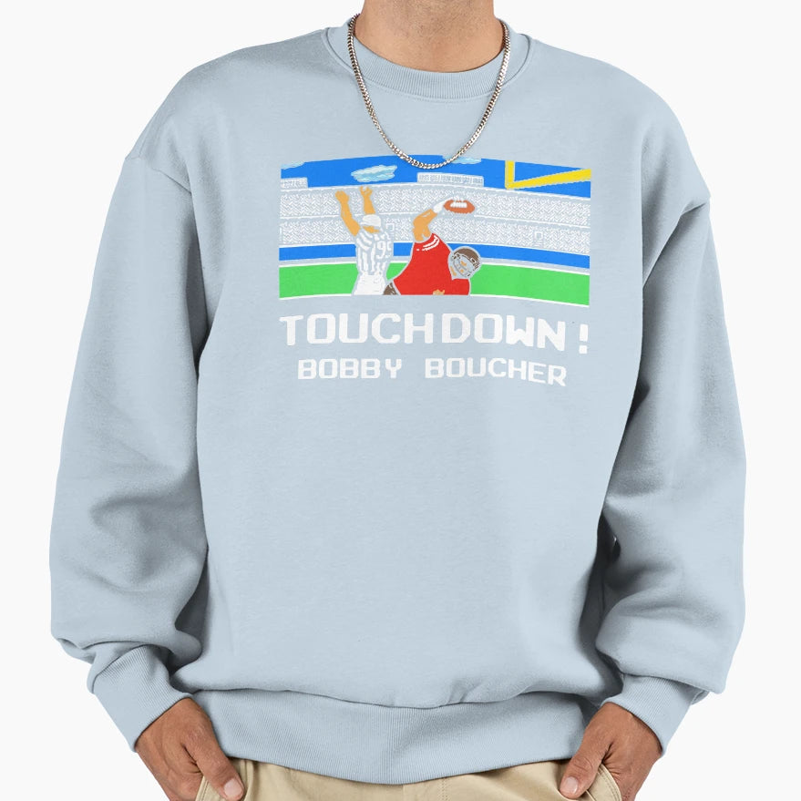 Tecmo Bobby Boucher Touchdown Sweatshirt - Aesthetic Graphic Men Women - T-Shirt, Sweatshirt, Hoodie